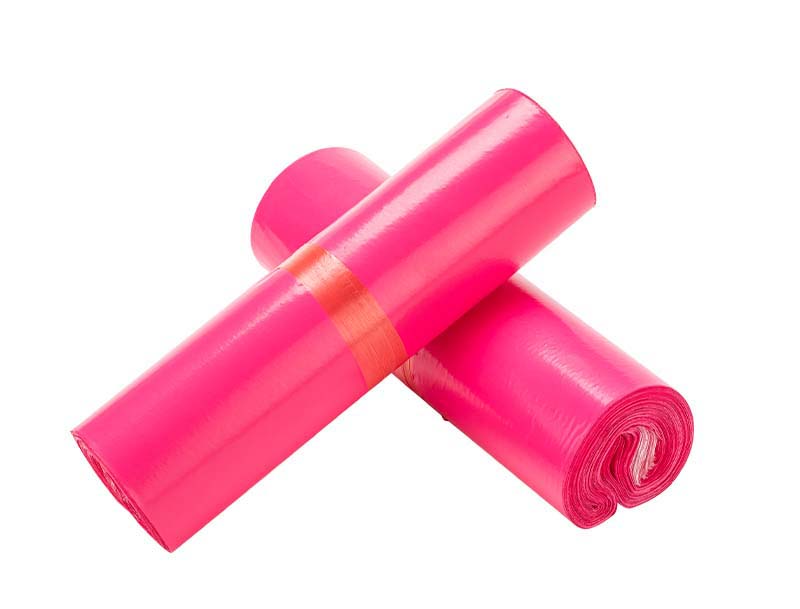 石首玫红色快递袋-02